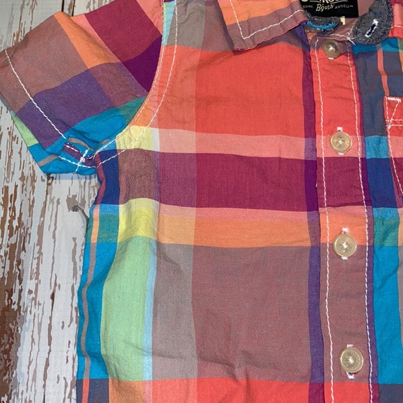 Oshkosh 9 months Plaid Bodysuit NWT - Picture 5 of 7